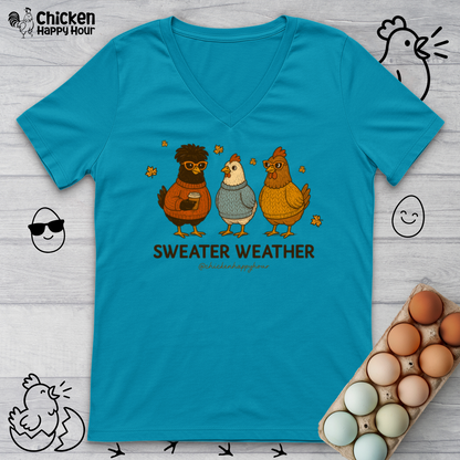 Sweater Weather V-Neck Tee