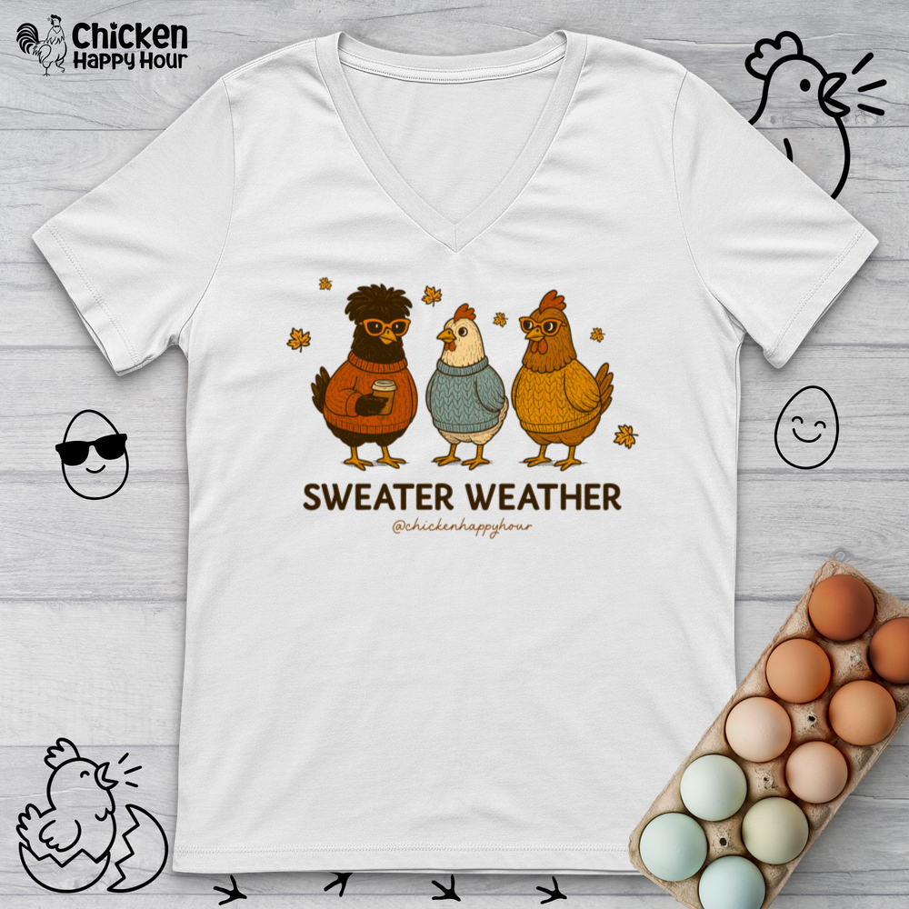 Sweater Weather V-Neck Tee