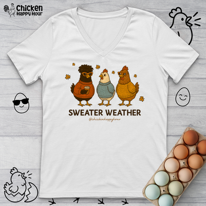 Sweater Weather V-Neck Tee