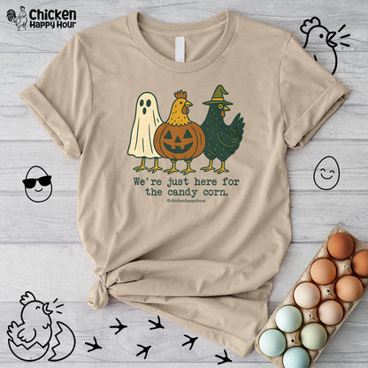 We're Just Here For the Candy Corn Unisex Tee