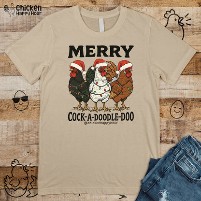 Merry Cock  a Doodle Doo Unisex Tee