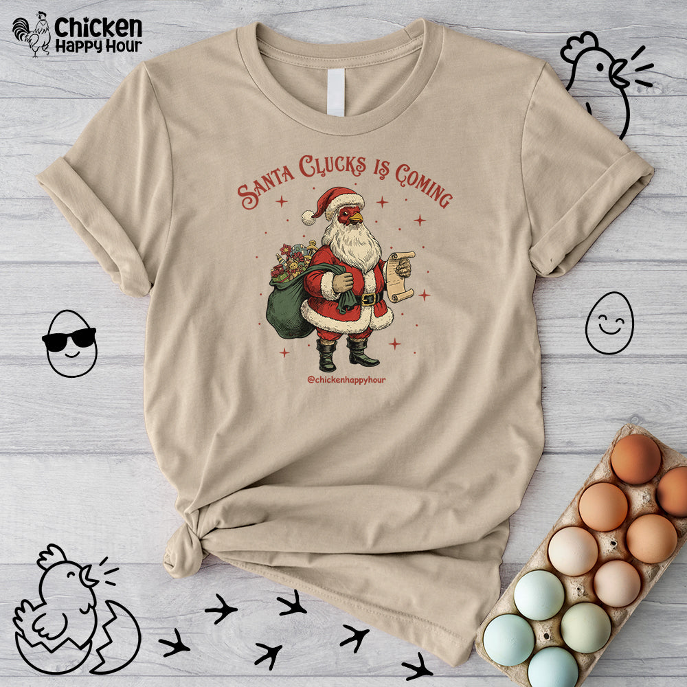 Santa Clucks Is Coming Unisex Tee