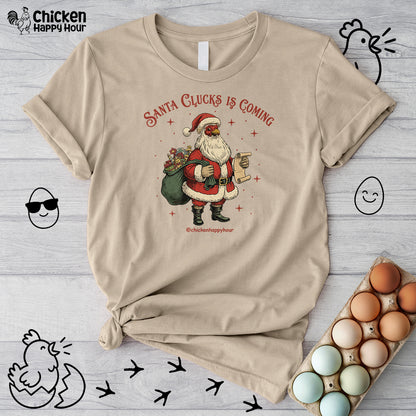 Santa Clucks Is Coming Unisex Tee