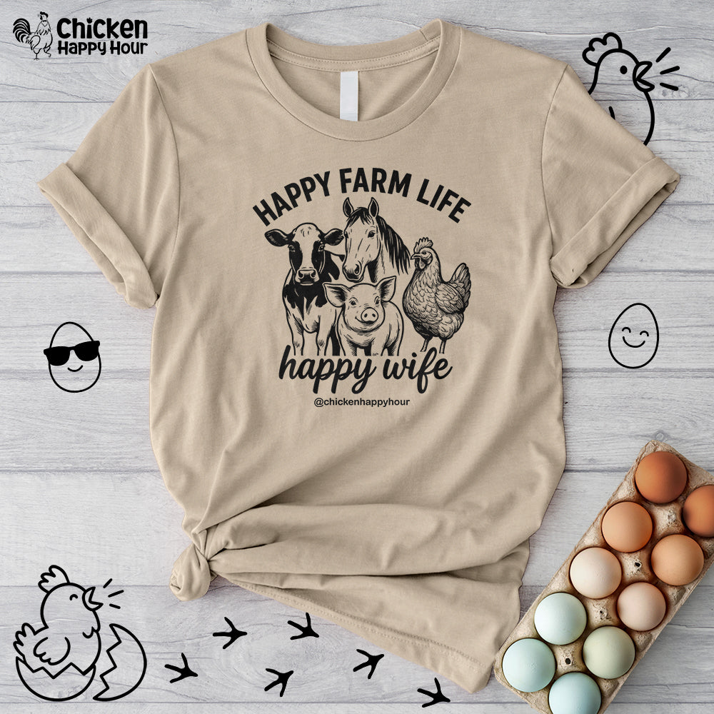 Happy Farm Life Happy Wife 01 Unisex Tee