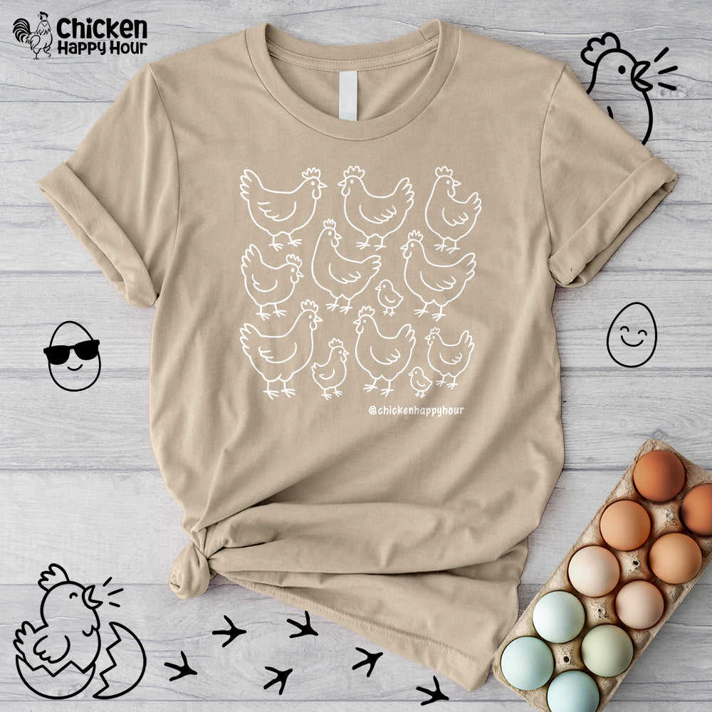 Chickens Unisex Tee