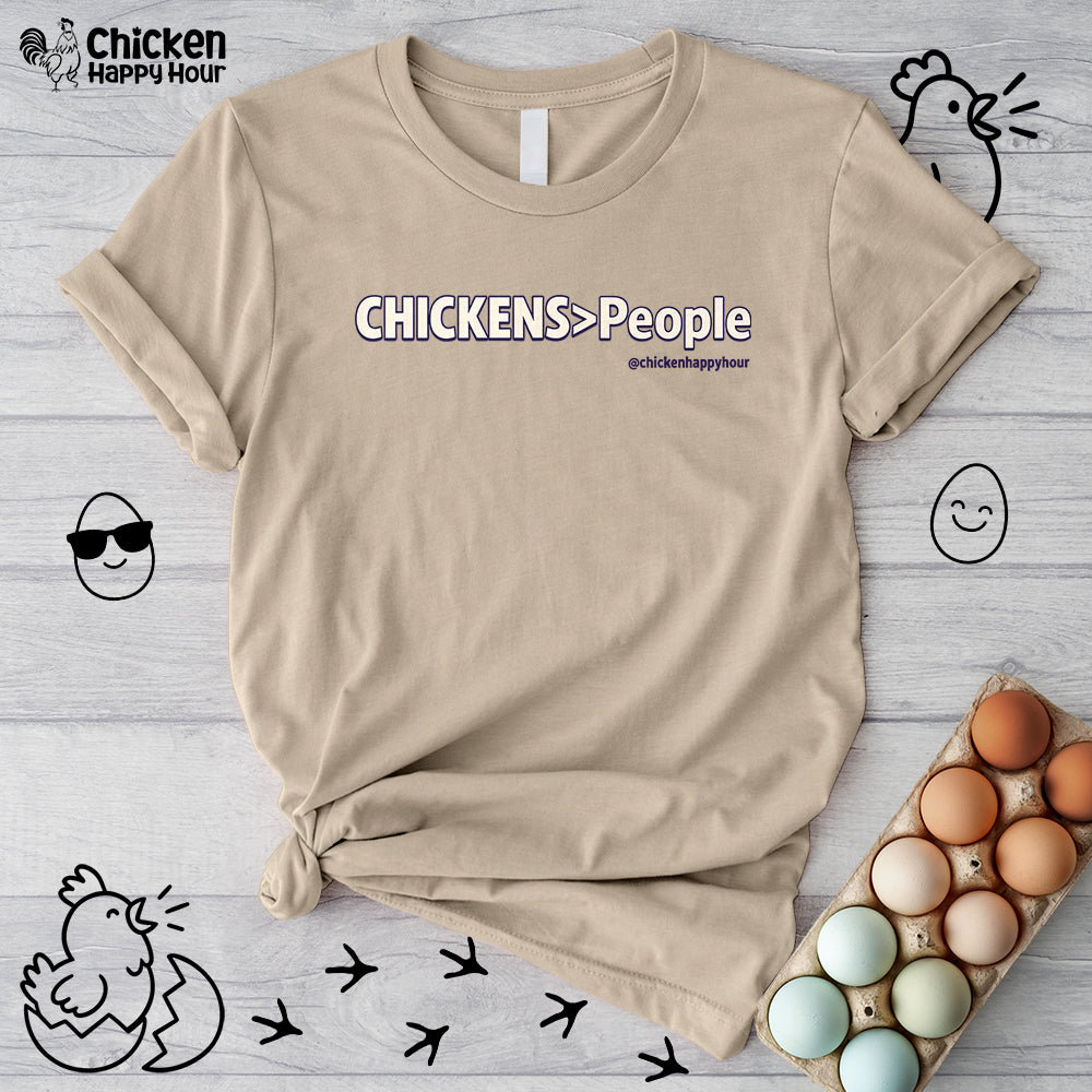 CHICKENS People Unisex Tee