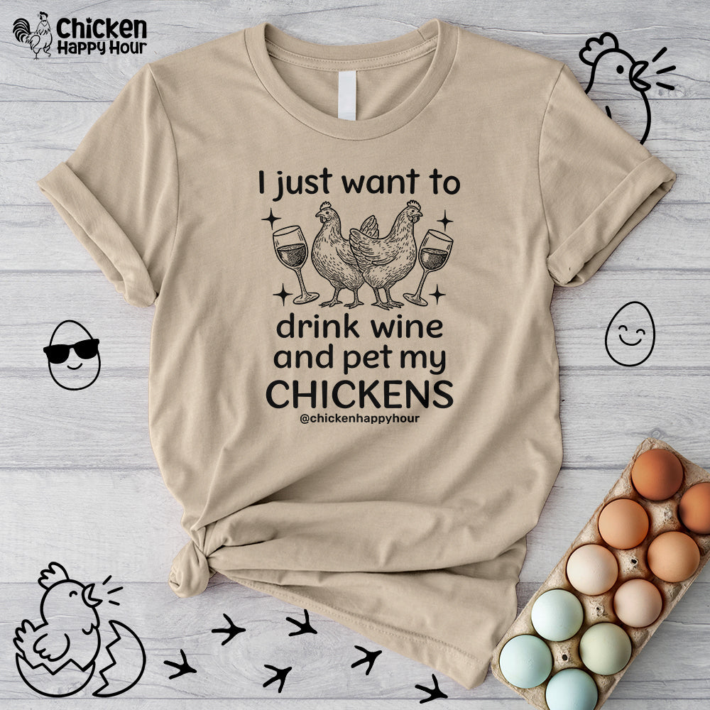Wine and Chickens Unisex Tee