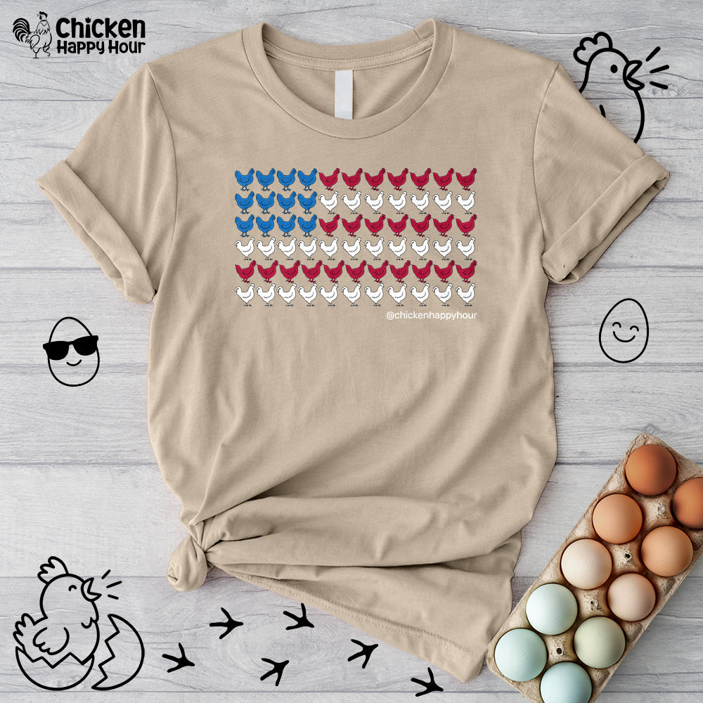 4th of July Chicken Unisex Tee