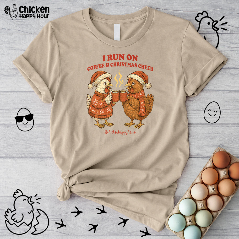 I Run on Coffee & Christmas Cheer Unisex Tee