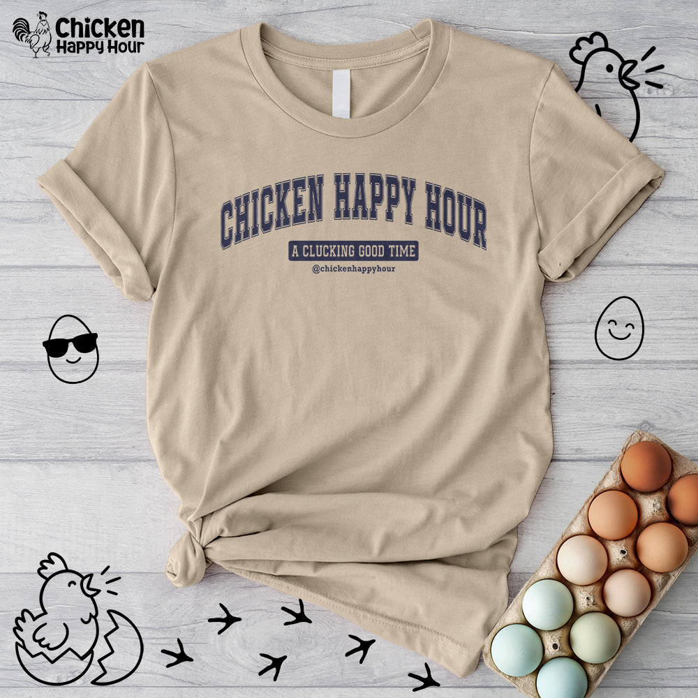 Chicken Happy Hour A Clucking Good Time Unisex Tee