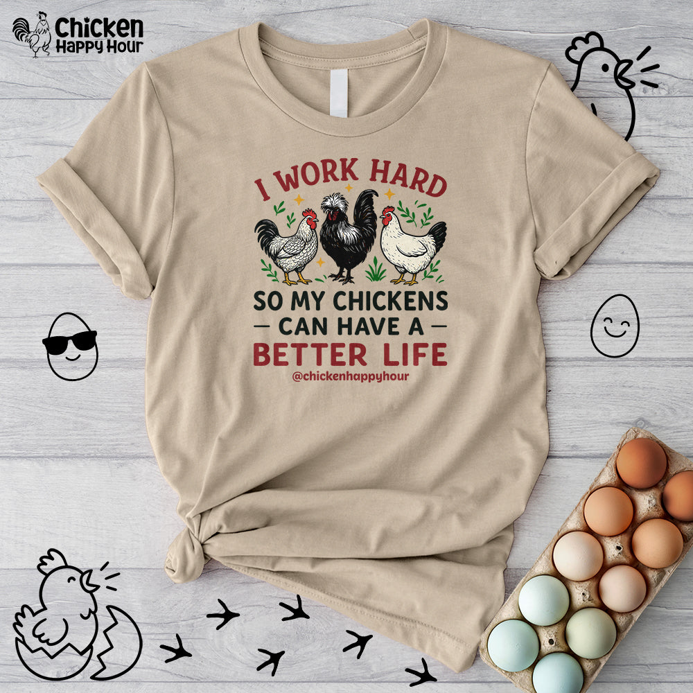 I Work Hard Unisex Tee