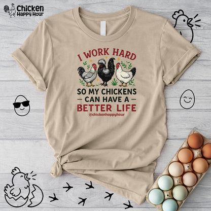 I Work Hard Unisex Tee