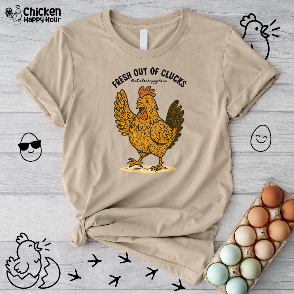 FRESH OUT OF CLUCKS Unisex Tee