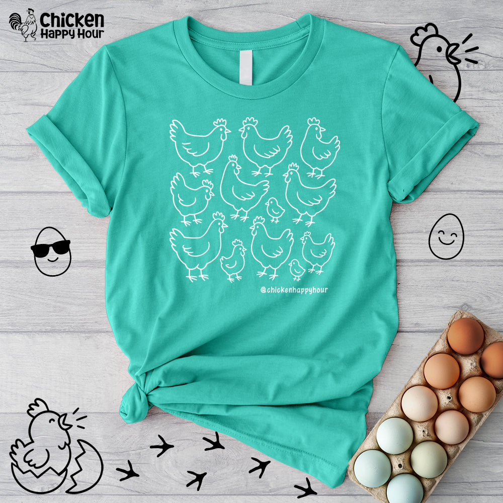 Chickens Unisex Tee
