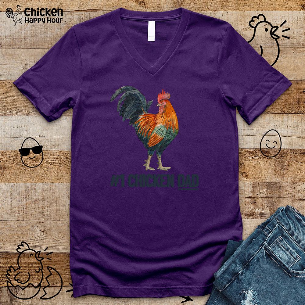 Chicken Dad V-Neck Tee