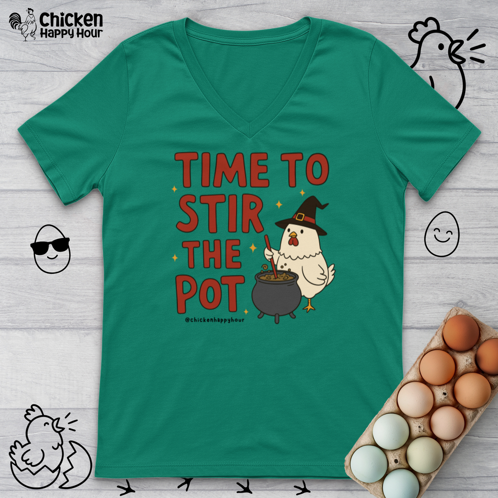 Time To Stir the Pot V-Neck Tee