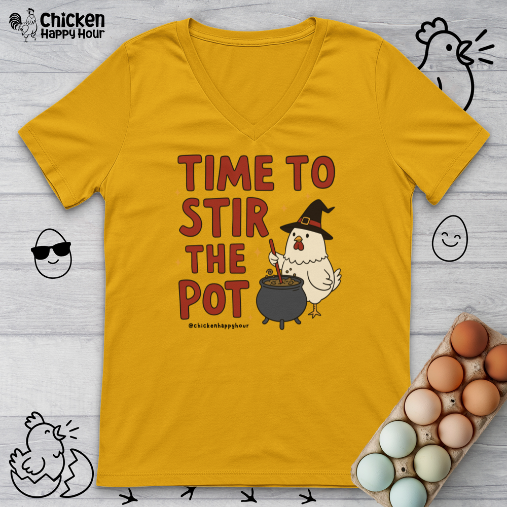 Time To Stir the Pot V-Neck Tee