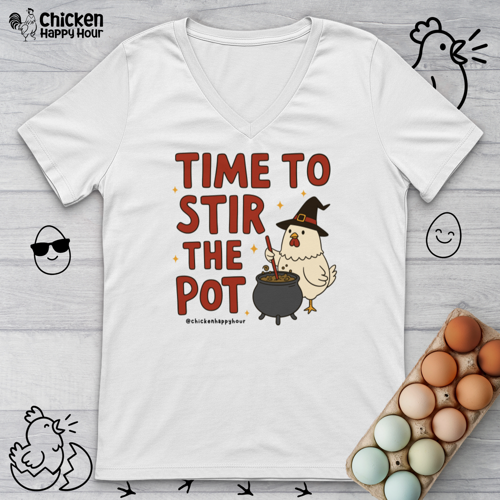 Time To Stir the Pot V-Neck Tee