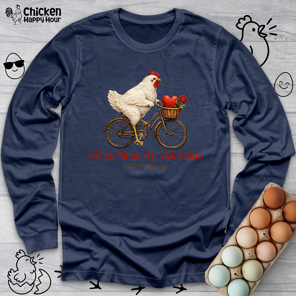 Off to Meet My Valentine Long Sleeve