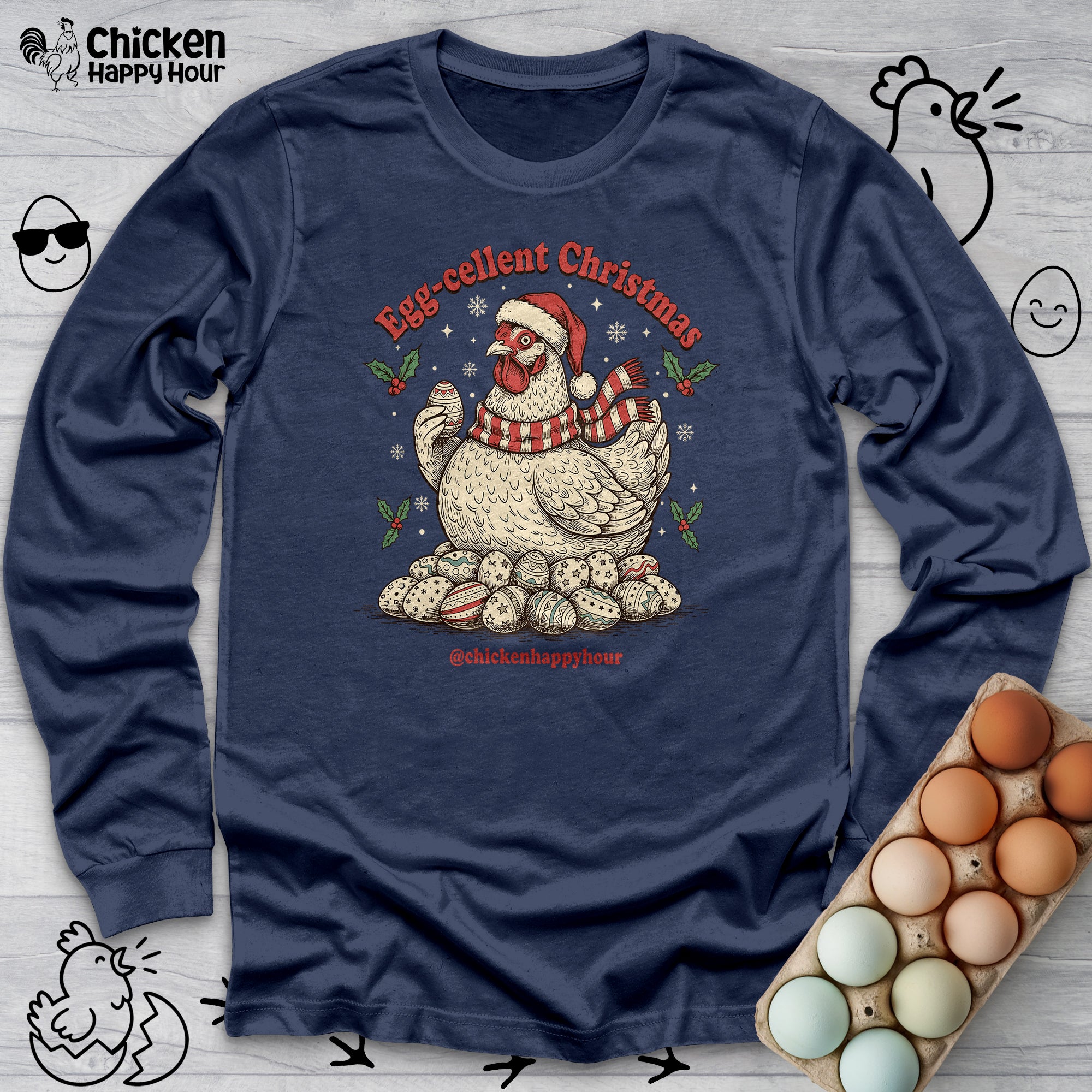 Egg-cellent Christmas Long Sleeve