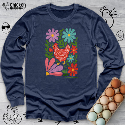 Chicken Blooms Long Sleeve