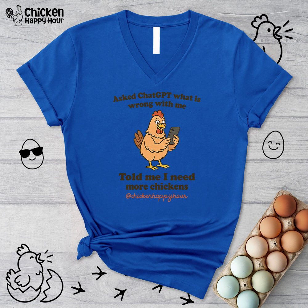 Asked CHATGPT What is Wrong V-Neck Tee