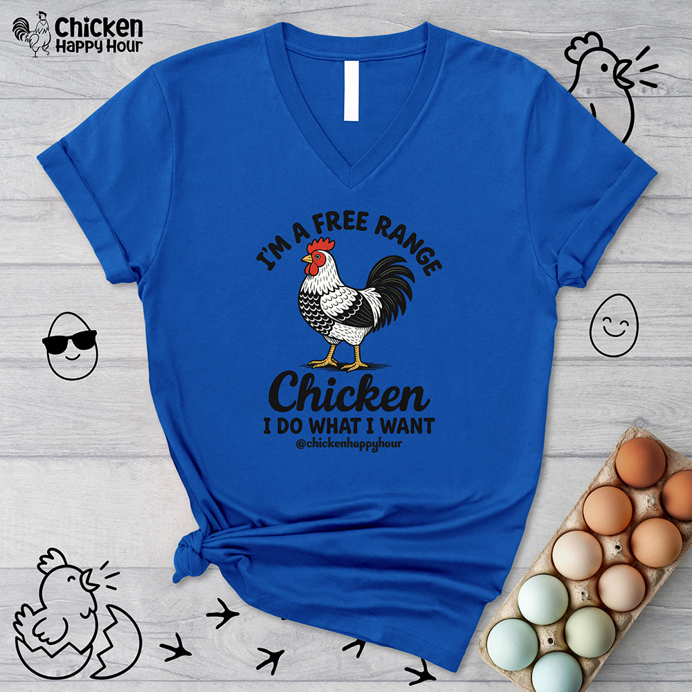 I'm A Free Range V-Neck Tee