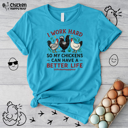 I Work Hard Unisex Tee