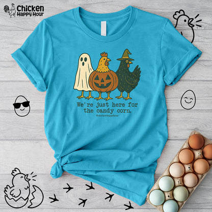 We're Just Here For the Candy Corn Unisex Tee