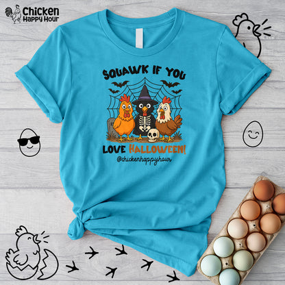 Squawk If You Love Halloween Unisex Tee
