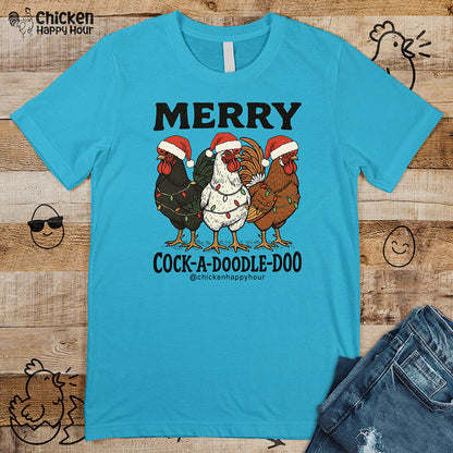 Merry Cock  a Doodle Doo Unisex Tee