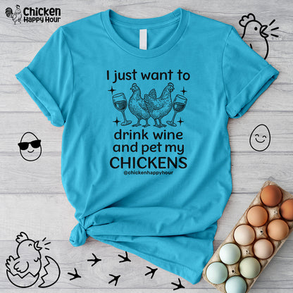 Wine and Chickens Unisex Tee