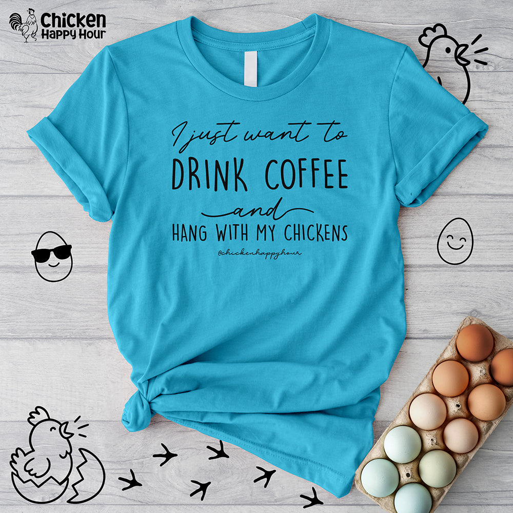 I Just Want to Drink Coffee Unisex Tee
