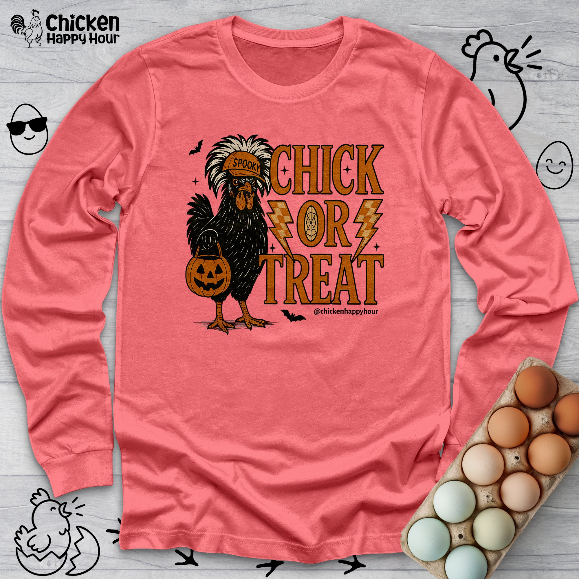 Chick Or Treat Long Sleeve