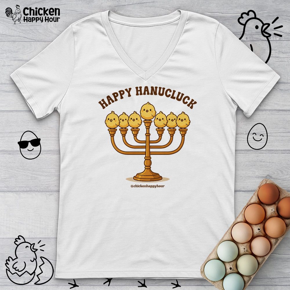 Happy Hanucluck V-Neck Tee