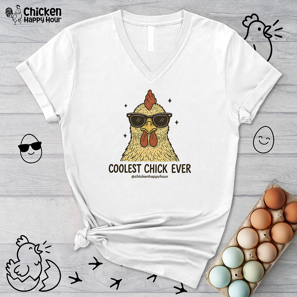 Coolest Chick Ever V-Neck Tee