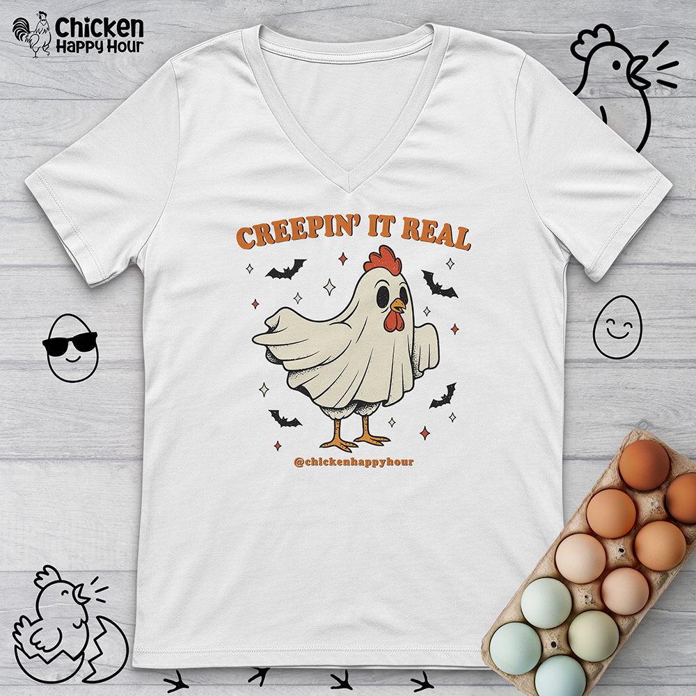 Creepin' It Real V-Neck Tee