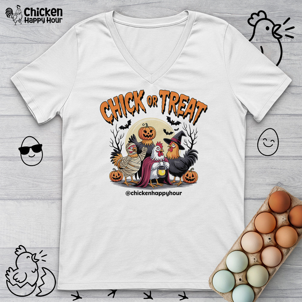 Chick or Treat 03 V-Neck Tee