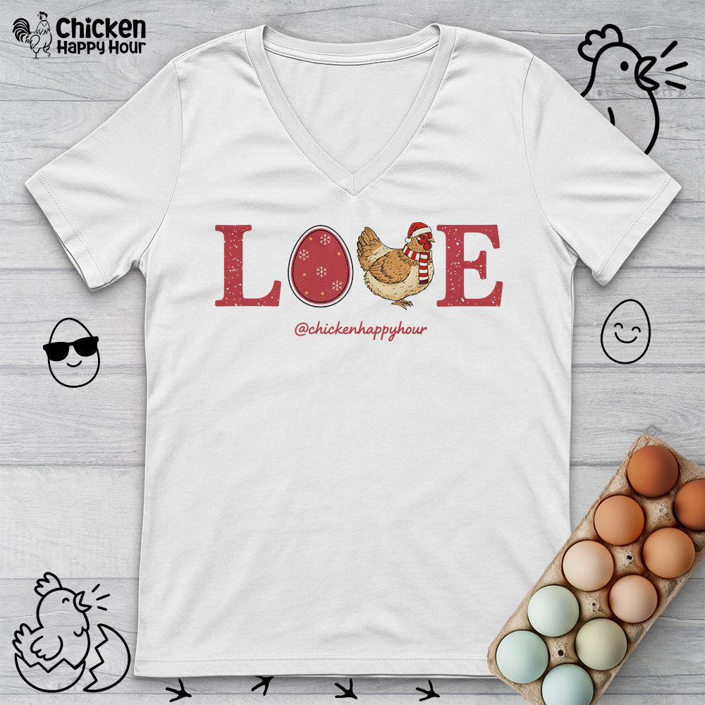 Love Chicken V-Neck Tee