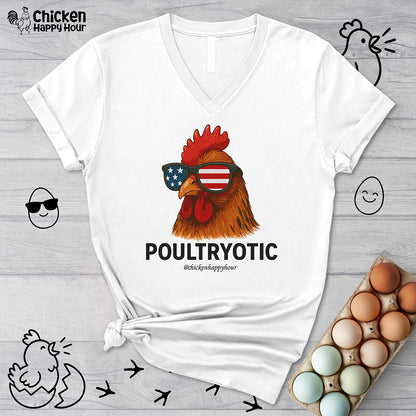 Poultryotic V-Neck Tee