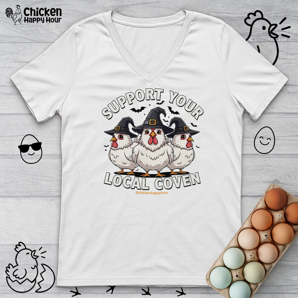 Support Your Local Coven V-Neck Tee