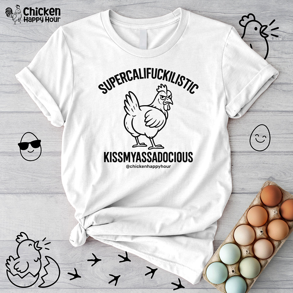 Supercalifuckilistic Kissmyassadocious Black Unisex Tee