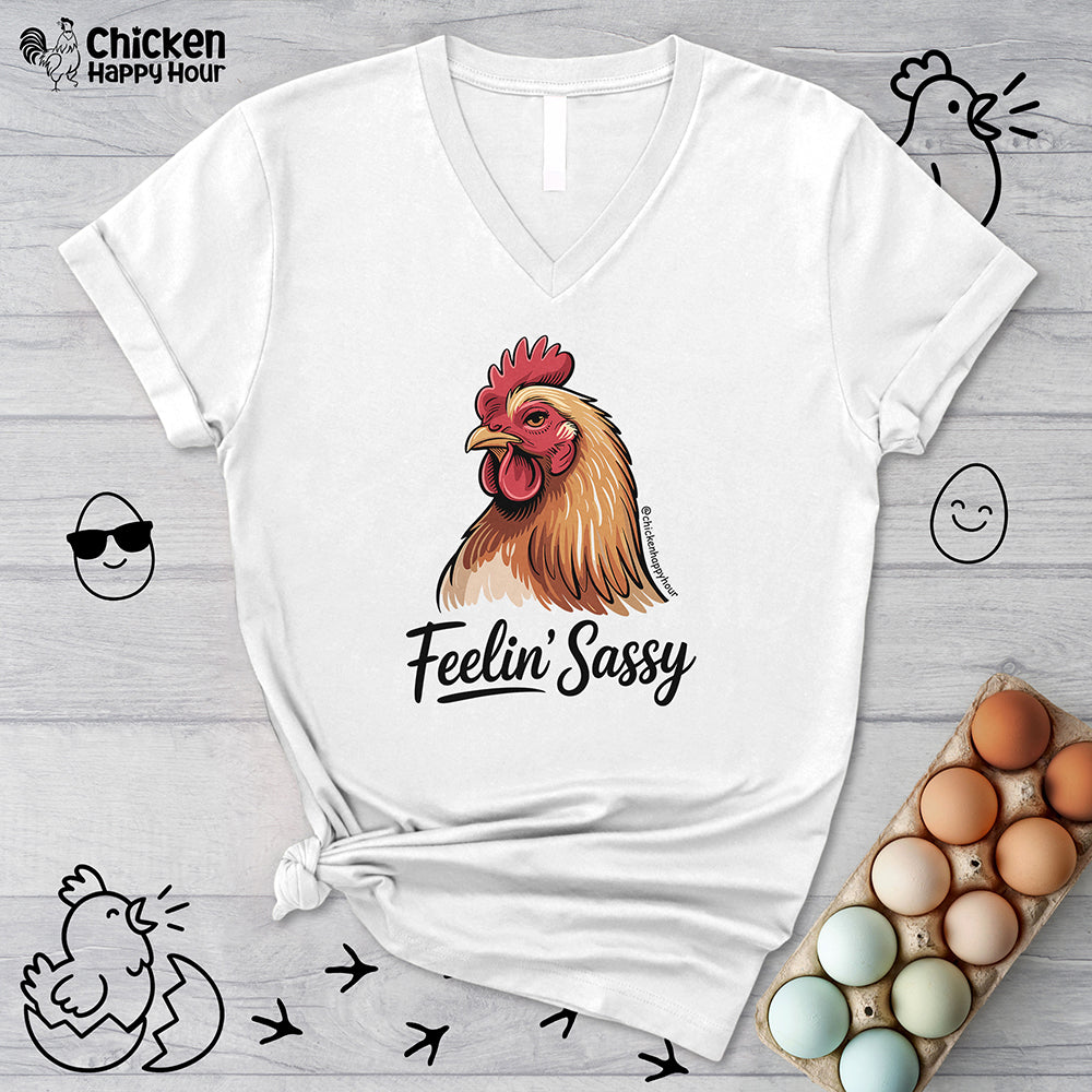 Feelin' Sassy V-Neck Tee