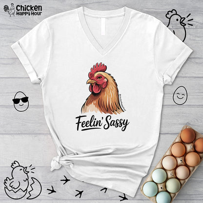 Feelin' Sassy V-Neck Tee
