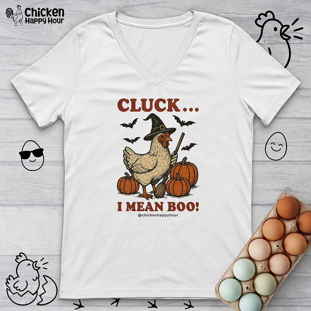 Cluck I Mean Boo! V-Neck Tee