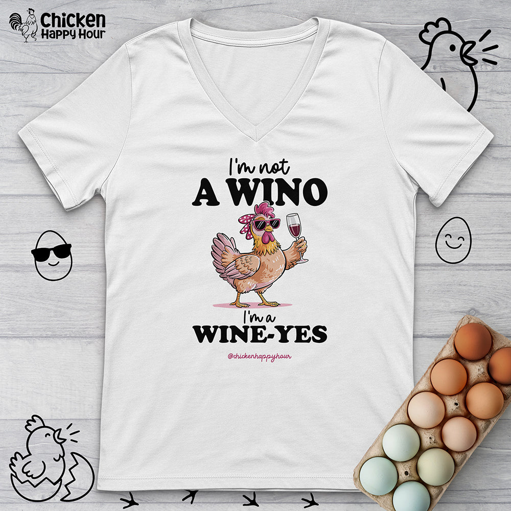 I'm Not a Wino V-Neck Tee
