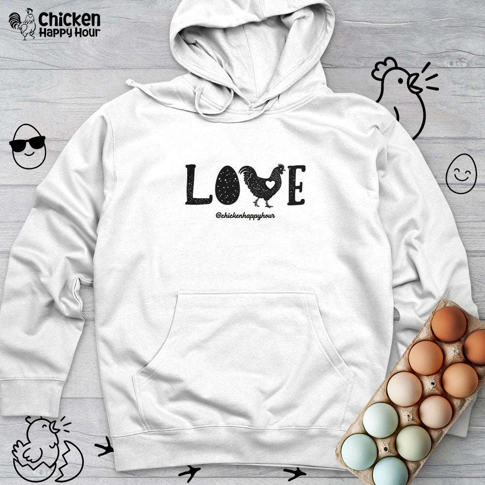 Love Chicken Hooded Sweatshirt