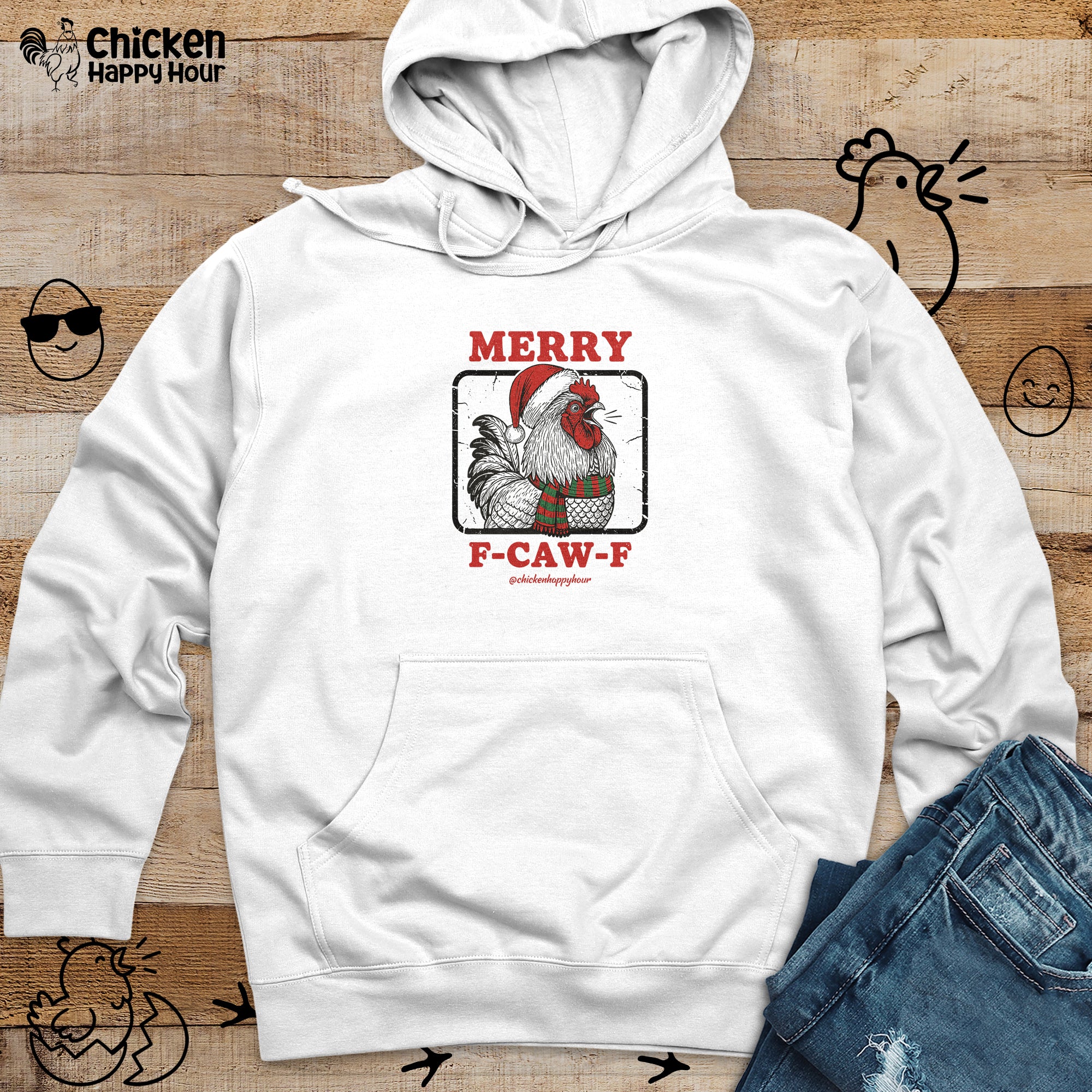 Merry F-Caw-F Hooded Sweatshirt