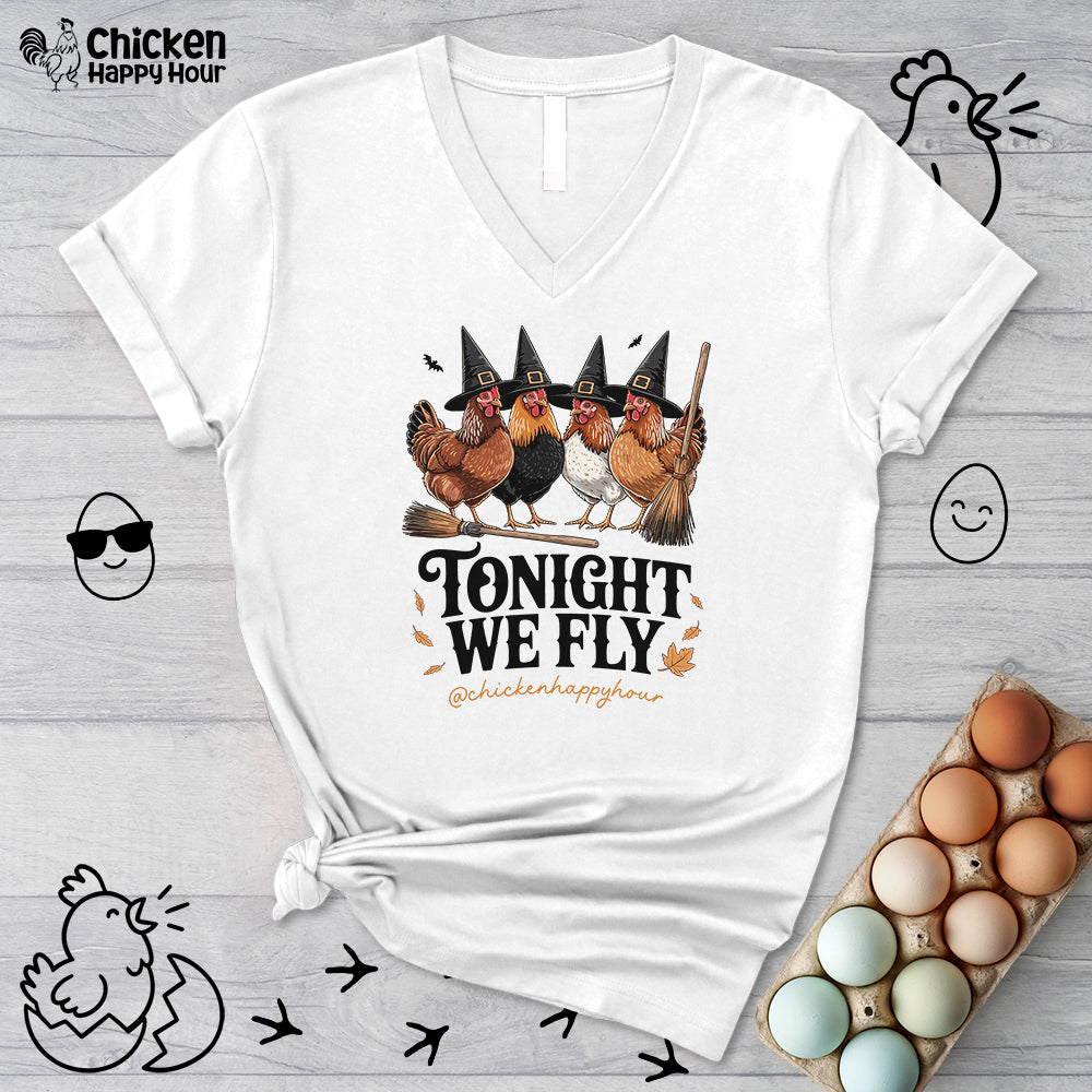 Tonight We Fly V-Neck Tee