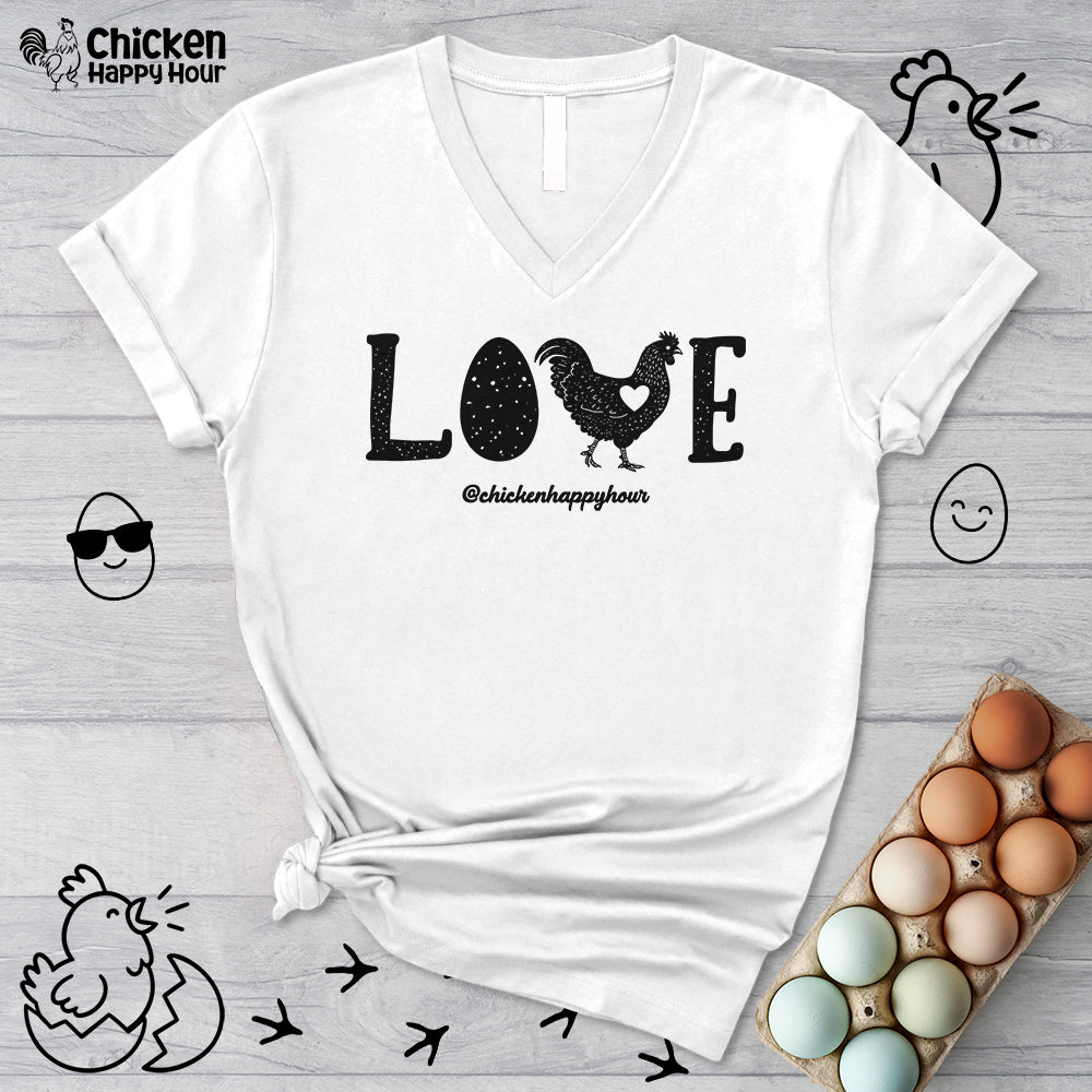 Love Chicken V-Neck Tee